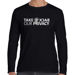 Kaos  Take Back Our Privacy - Pria Lengan Panjang