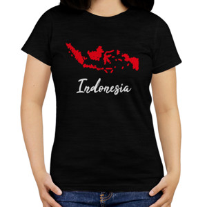 Kaos Peta Indonesia dalam Coretan Merah Putih