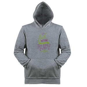 Jaket Hoodie Motivasi - Start Before You Are Ready