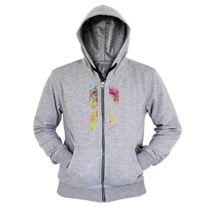 Hoodie Zipper Abstrak