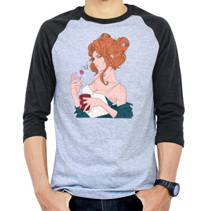 Kaos Raglan Digital drawing 2021