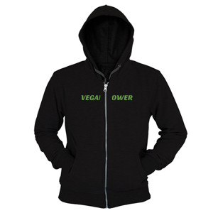 Hoodie Zipper VEGAN POWER
