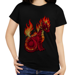 Kaos Kaos Wanita Naga Api