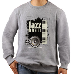 Jaket Sweater Kaos Musik Jazz (SB5G9)
