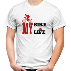 Kaos My Bike Is My Life white