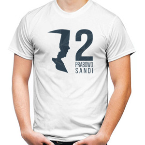 Kaos Siluet Prabowo Sandi Dark Grey