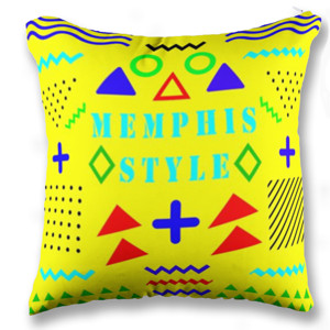 Bantal Sofa Memphis Style Yellow - Customic47