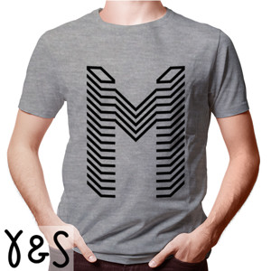 Kaos Logo huruf M gamer