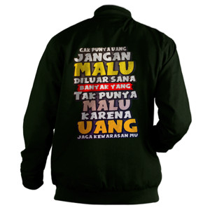 Jaket Bomber Kaos Kata 003