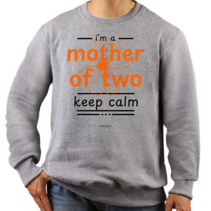 Jaket Sweater calm mother - white
