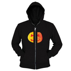 Hoodie Zipper halloween pumpkin