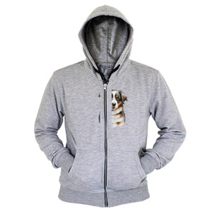 Hoodie Zipper Kaos Gambar Anjing 373