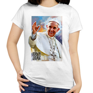 Kaos Wanita POPE FRANCIS 004