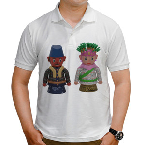 Kaos Polo Sepasang ondel-ondel betawi