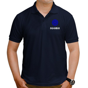 Kaos Polo Ngomin dengan logo Inter