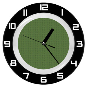 Jam Dinding Jam Dinding Diamond Bundar Motif Hijau