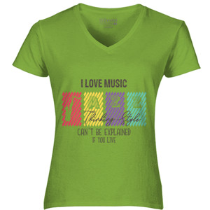 Kaos I Love Music Jazz 