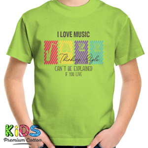 Kaos I Love Music Jazz 