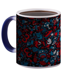 Mug Bunglon Mug Abstract