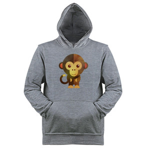 Jaket Hoodie Monkey Yellow