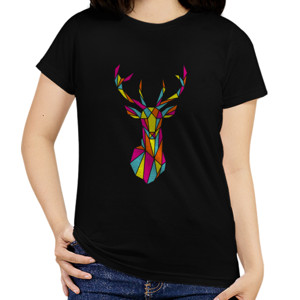 Kaos Geometric Deer 02