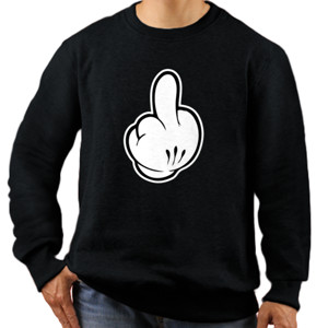 Jaket Sweater Kaos Tangan Fvck You Hitam