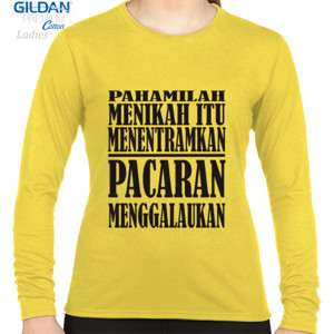 Kaos Design Menikah itu Tentram