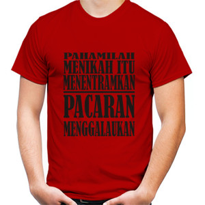 Kaos Design Menikah itu Tentram