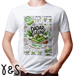 Kaos Kaos Custom Dadar Gulung Indonesian Sweet Street F