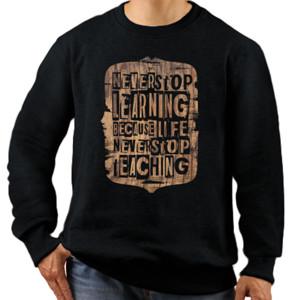 Jaket Sweater NEVER STOP LEARNING