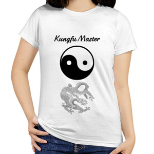 Kaos Kaos Kungfu Naga Dragon Yin Yang Master Hati