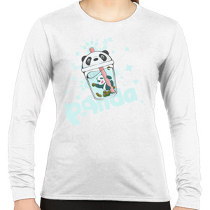Kaos Panda in the bubble tea cup - unisex