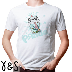 Kaos Panda in the bubble tea cup - unisex