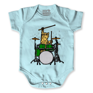 Baby Jumper Drummer cat