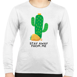 Kaos Kaktus wanita lengan panjang