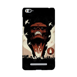 Casing HP SKUL 2 Motif hitam merah putih Casing HP