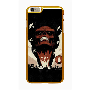 Casing HP SKUL 2 Motif hitam merah putih Casing HP