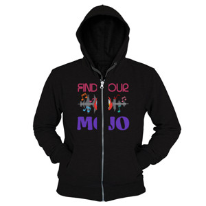 Hoodie Zipper Find Your Mojo Font Retro Design 3