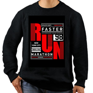 Jaket Sweater Run Faster Marathon 98 Red