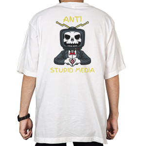 Kaos Oversize Clothudio - Anti Stupid Media