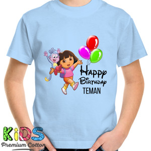 Kaos Baju Happy Birthday Dora