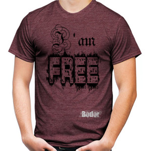 Kaos Pria TWO tone - RED mango