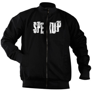 Jaket Bomber SATUELEVEN Speak Up Motivation Word
