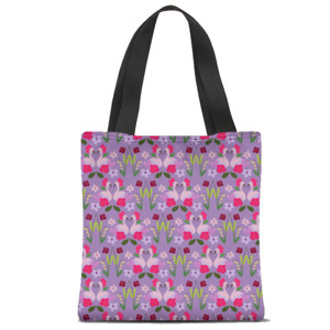 Tas Tote Fullprint Garden party