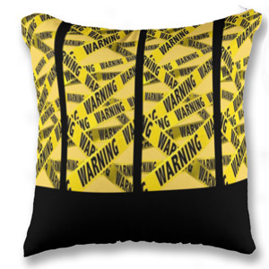 Bantal Bantal Kotak - Theme Warning
