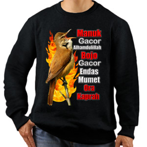 Jaket Sweater Burung Cucak Jenggot
