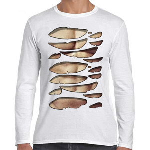 Kaos Desain sobek realistis