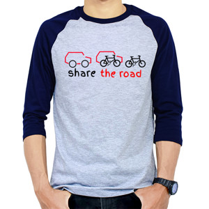 Kaos Raglan share the road
