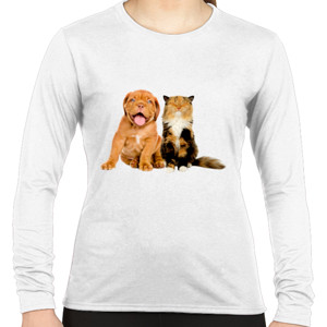 Kaos Dog Cat Together