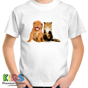 Kaos Dog Cat Together